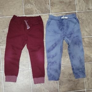 Stylish Kids Bottoms Set - Maroon and Blue